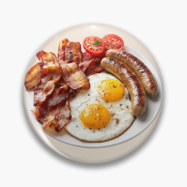 Item preview, Classic American Breakfast Plate designed and sold by Bluepineart.