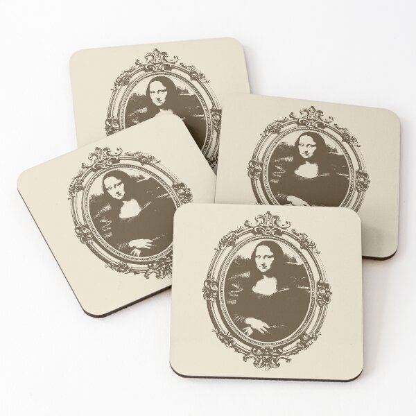 Item preview, Mona Lisa Portrait in Oval Frame  designed and sold by ArtNoveltee.
