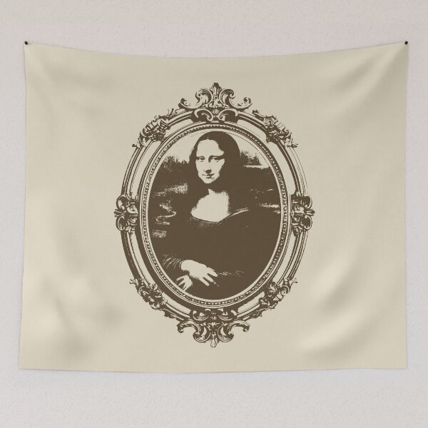 Item preview, Mona Lisa Portrait in Oval Frame  designed and sold by ArtNoveltee.