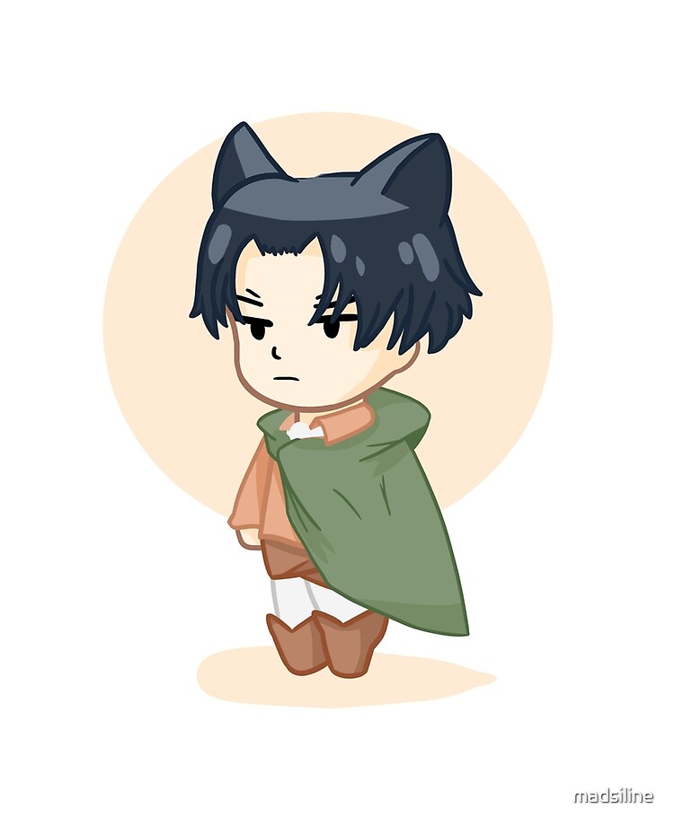 Neko Levi Attack On Titan Design Ipad Case Skin For Sale By Madsiline Redbubble