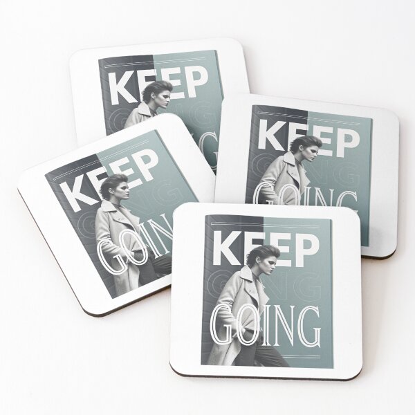 Item preview, KEEP GOING — Editorial Fashion Motivation Typography Poster designed and sold by VivoStudio.