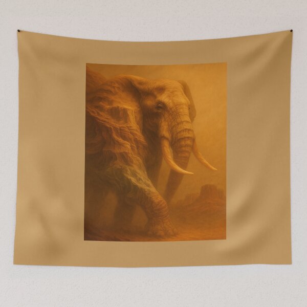 Item preview, Elephant – Desert Memory Canyon-Carved Titan Wildlife Art designed and sold by GeoWild Designs.