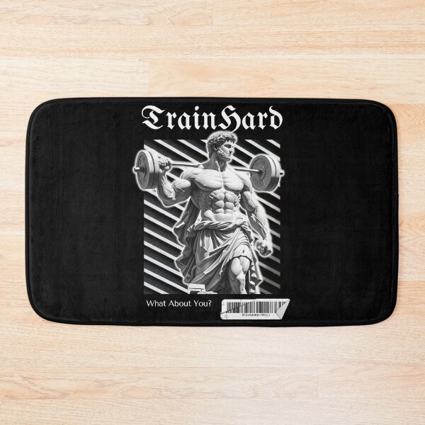 Item preview, TrainHard Classical Strength T-Shirt | Gym Aesthetic Fitness Art designed and sold by TrainHardCo.