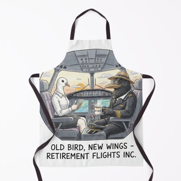 Item preview, Old Bird New Wings Retirement Flight Humor Art designed and sold by Dariusz.K.