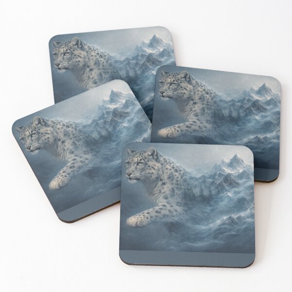 Item preview, Snow Leopard – Himalayan Ghost Silent Titans Wildlife Art designed and sold by GeoWild Designs.