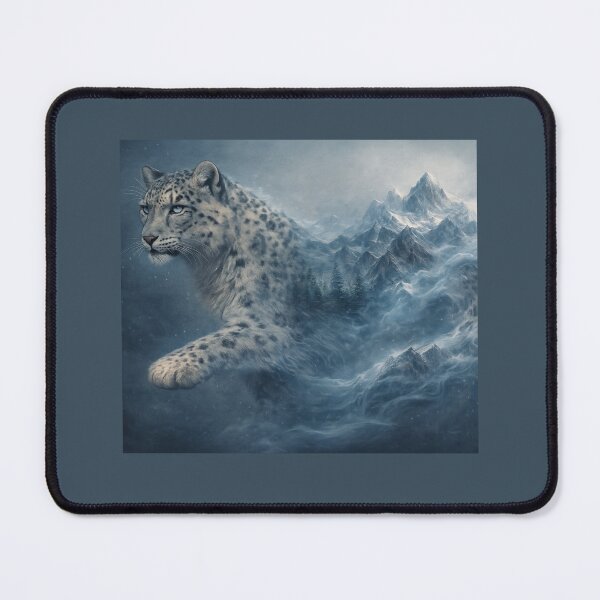 Item preview, Snow Leopard – Himalayan Ghost Silent Titans Wildlife Art designed and sold by GeoWild Designs.