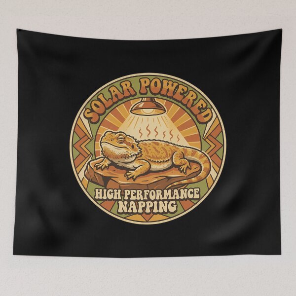 Item preview, Retro Solar Powered Bearded Dragon Vintage Reptile designed and sold by Mason-Pride.