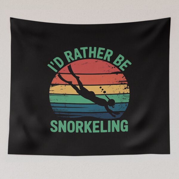 Item preview, I'd Rather Be Snorkeling Diving Snorkeling Humor designed and sold by margaridroso.
