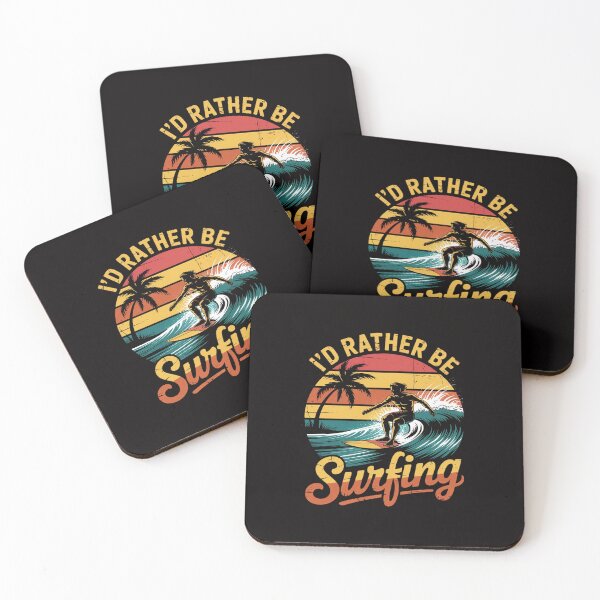 Item preview, I'd Rather Be Surfing - Beach Surfing Surfingboard designed and sold by margaridroso.