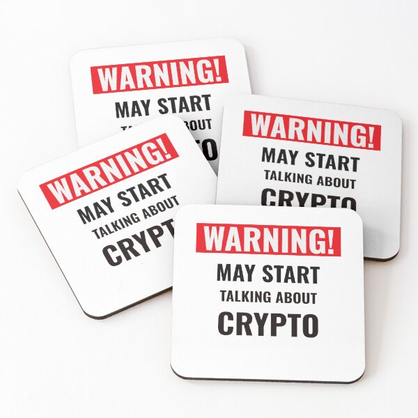 Item preview, Warning Crypto Funny Gift designed and sold by Second Slice.