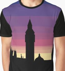 London Sunset Skyline Graphic T-Shirt