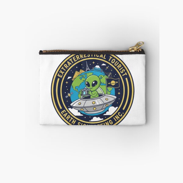 Item preview, Extraterrestrial Tourist Alien Earth Sightseeing Retro Art designed and sold by Dariusz.K.