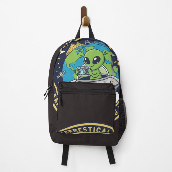 Item preview, Extraterrestrial Tourist Alien Earth Sightseeing Retro Art designed and sold by Dariusz.K.