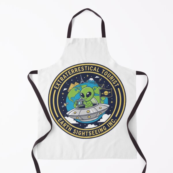 Item preview, Extraterrestrial Tourist Alien Earth Sightseeing Retro Art designed and sold by Dariusz.K.