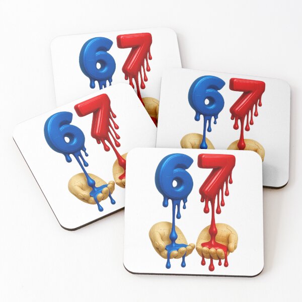 Item preview, 67 Meme Red and Blue Design designed and sold by The Art by Rossouw.