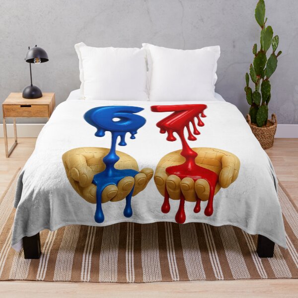 Item preview, 67 Meme Red and Blue Design designed and sold by The Art by Rossouw.