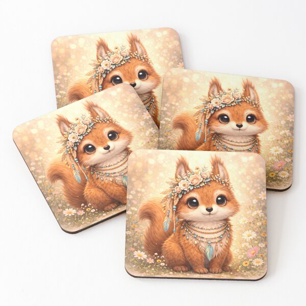 Item preview, Boho Squirrel designed and sold by mezzilicious.