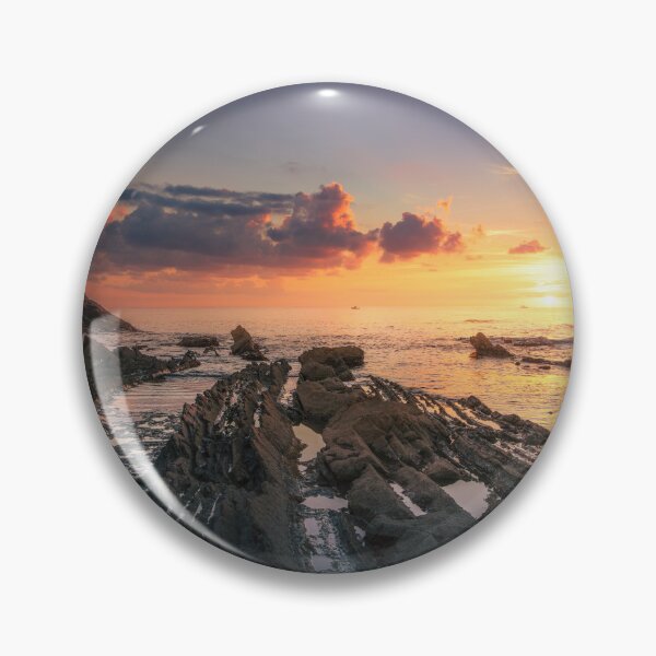 Item preview, Rocks in the sea at sunset. Tuscany coast, Italy designed and sold by Stefano Orazzini.