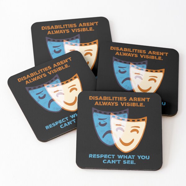 Item preview, Invisible Disability Visible Pain Theatre Mask designed and sold by Designs by Jesabee.