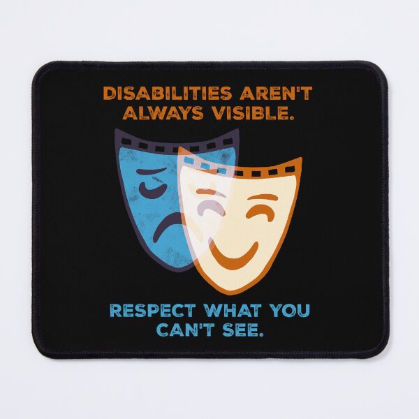 Item preview, Invisible Disability Visible Pain Theatre Mask designed and sold by Jesabee Designs.