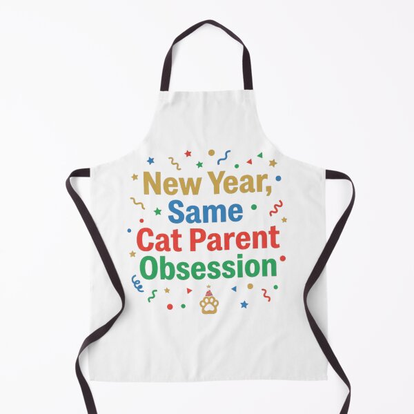 Item preview, New Year Same Cat Parent Obsession Funny designed and sold by Quillway.