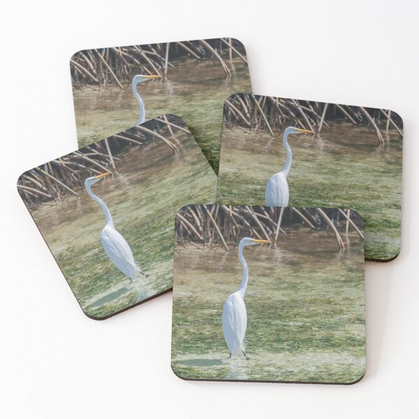 Item preview, Elegant Great Egret designed and sold by Kasia Design.
