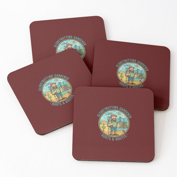 Item preview, Globetrotting Gardener Vintage Travel Logo Art designed and sold by Dariusz.K.