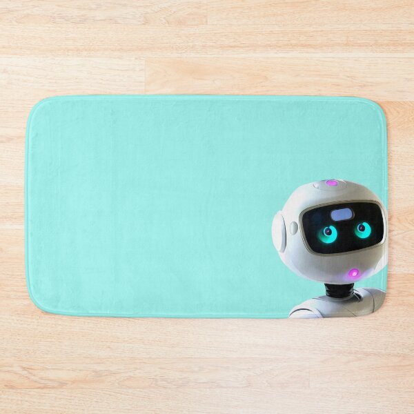 Item preview, Minimalist Cute White Robot Portrait designed and sold by capricedefille.
