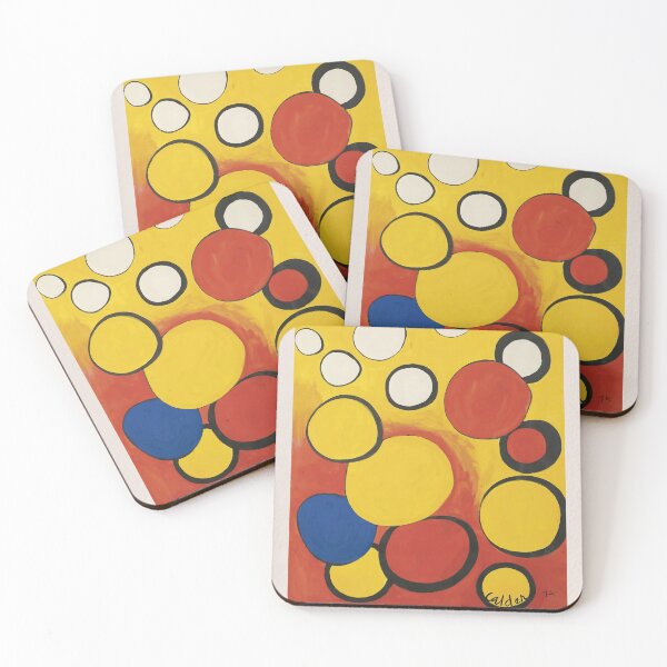 Item preview, Alexander Calder Colorful Abstract Orbs designed and sold by LaFabricaArt.