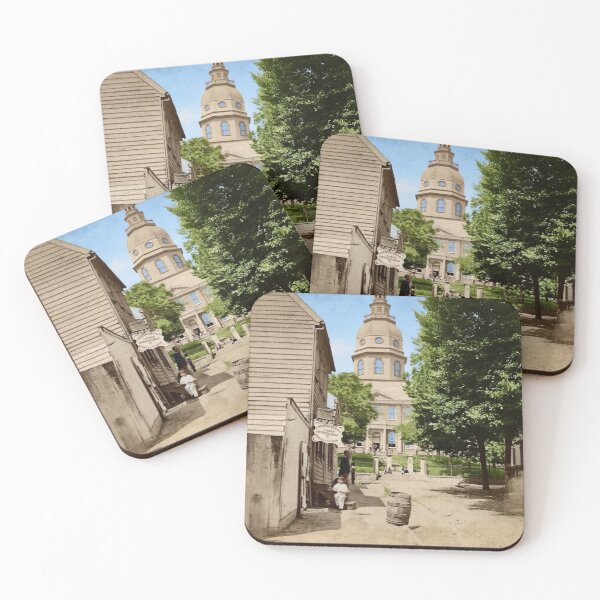 Item preview, Vintage Annapolis Maryland State House-colorized designed and sold by mdmarauder.