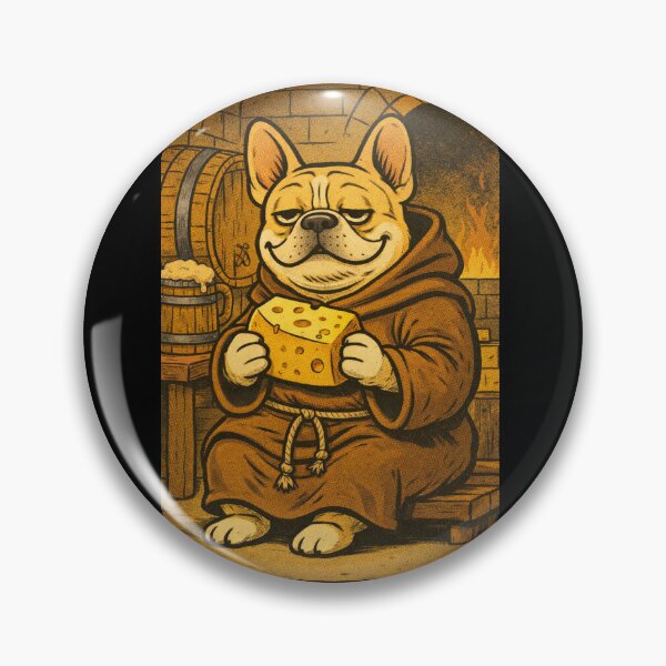 Item preview, French Bulldog Medieval Dogs – Basement Monk Bulldog – Gift for French Bulldog Lovers • Retro Comics • Vintage Halftone designed and sold by JacobKAurumhead.