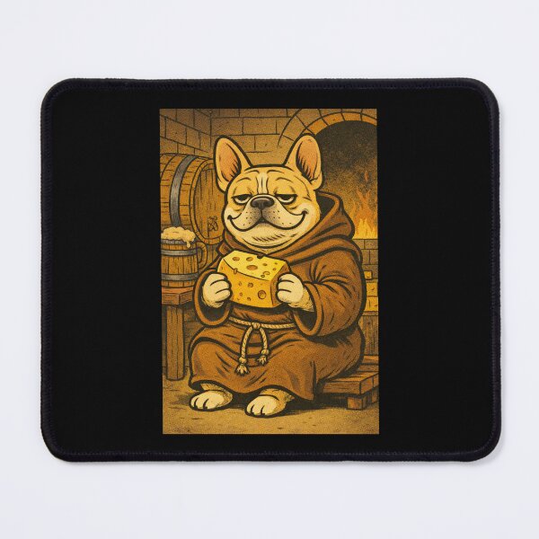 Item preview, French Bulldog Medieval Dogs – Basement Monk Bulldog – Gift for French Bulldog Lovers • Retro Comics • Vintage Halftone designed and sold by JacobKAurumhead.