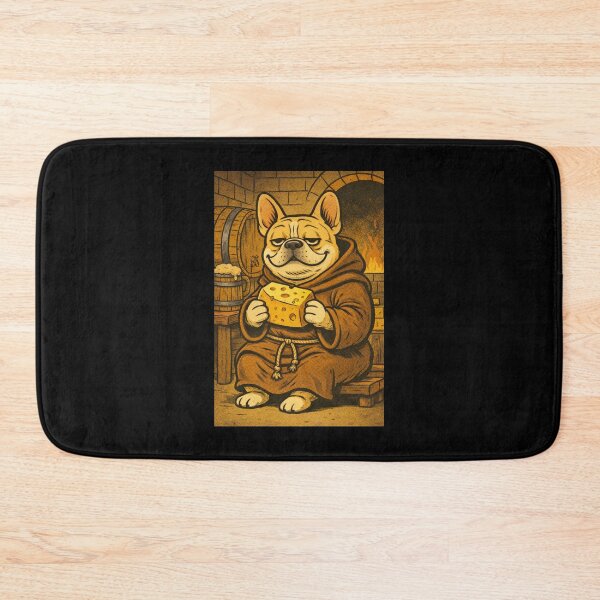 Item preview, French Bulldog Medieval Dogs – Basement Monk Bulldog – Gift for French Bulldog Lovers • Retro Comics • Vintage Halftone designed and sold by JacobKAurumhead.