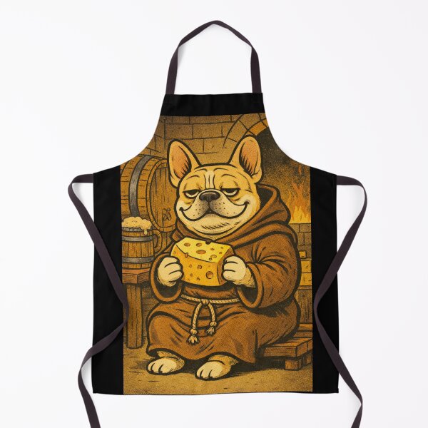 Item preview, French Bulldog Medieval Dogs – Basement Monk Bulldog – Gift for French Bulldog Lovers • Retro Comics • Vintage Halftone designed and sold by JacobKAurumhead.