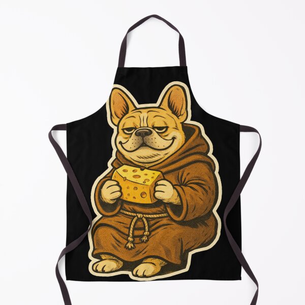 Item preview, French Bulldog Medieval Dogs – Monk Bulldog Portrait – Gift for French Bulldog Lovers • Retro Comics • Vintage Halftone designed and sold by JacobKAurumhead.
