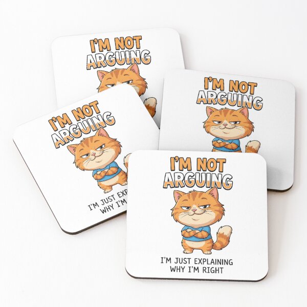 Item preview, Sarcastic Cat Shirt I'm Not Arguing designed and sold by Quillway.