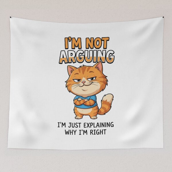 Item preview, Sarcastic Cat Shirt I'm Not Arguing designed and sold by Quillway.