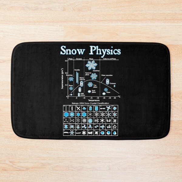 Item preview, Funny Nerdy Snow Physics Snow Day Science Teacher White Text designed and sold by MathWare MathClips.