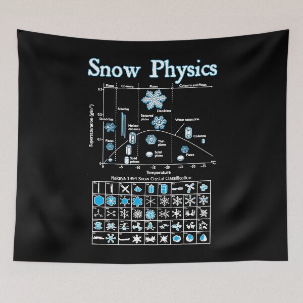 Item preview, Funny Nerdy Snow Physics Snow Day Science Teacher White Text designed and sold by MathWare MathClips.