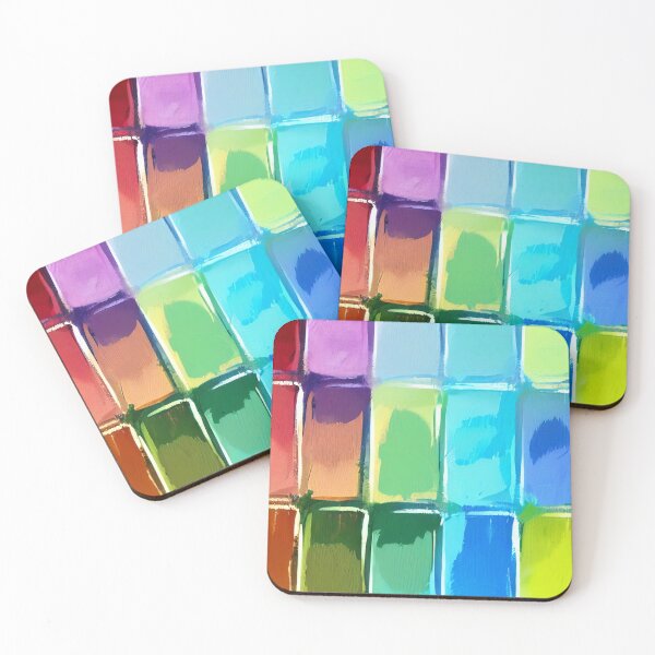 Item preview, Vibrant Rainbow Mosaic Abstract designed and sold by capricedefille.