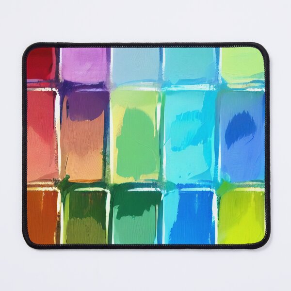 Item preview, Vibrant Rainbow Mosaic Abstract designed and sold by capricedefille.