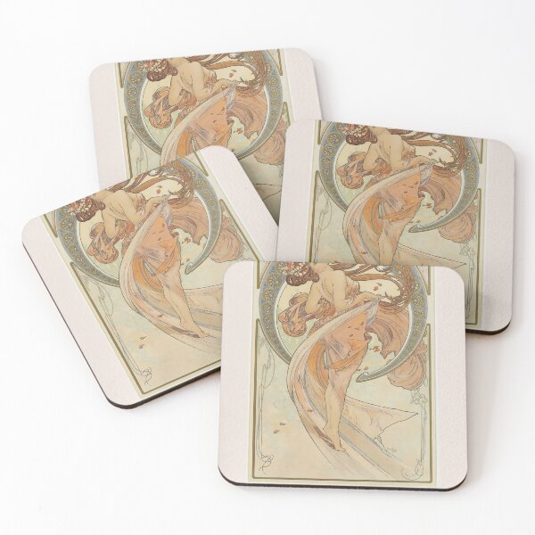 Item preview, Alphonse Mucha Art Nouveau Allegory designed and sold by LaFabricaArt.