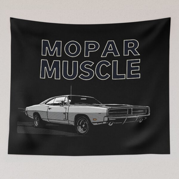 Item preview, Mopar Muscle, designed for black fabrics  designed and sold by SteadyRolling.