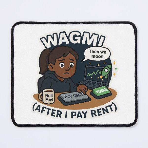 Item preview, WAGMI TRADER Girl After I Pay Rent designed and sold by DivinelyAligned8.