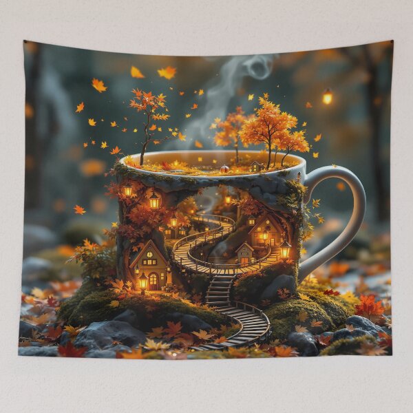 Item preview, Mug of Cozy Wonders designed and sold by Neon Nova Studio.