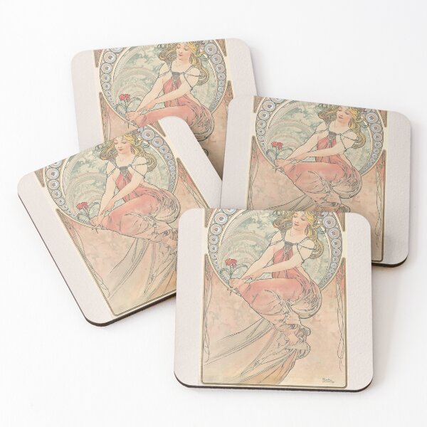 Item preview, Alphonse Mucha Art Nouveau Painting designed and sold by LaFabricaArt.