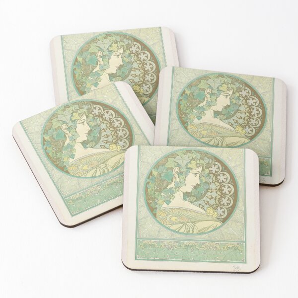 Item preview, Alphonse Mucha Ivy Art Nouveau designed and sold by LaFabricaArt.