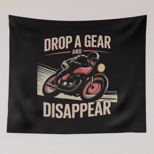 Item preview, Drop A Gear And Disappear - Biker Motorcycle Rider Racing designed and sold by Minoloinan.