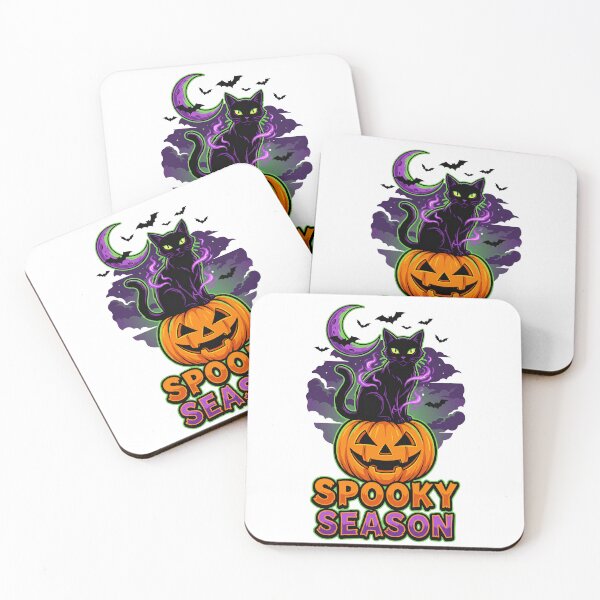 Item preview, Black Cat Spooky Season Art designed and sold by Quillway.