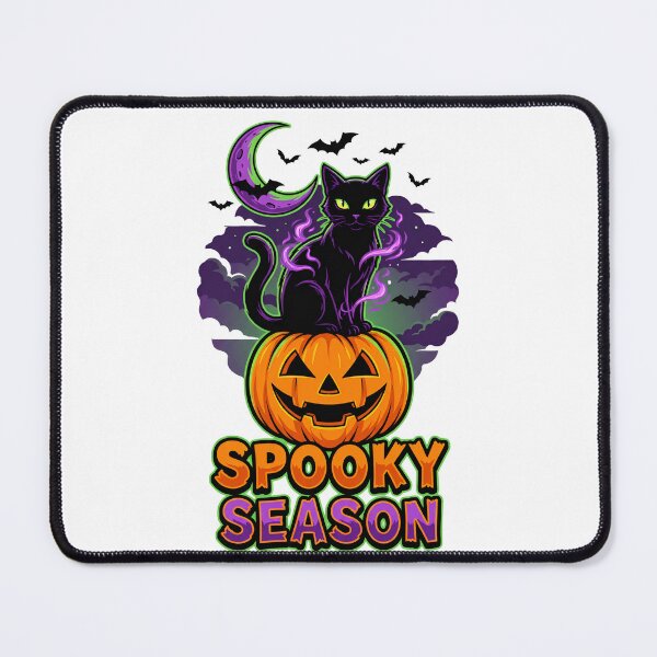 Item preview, Black Cat Spooky Season Art designed and sold by Quillway.